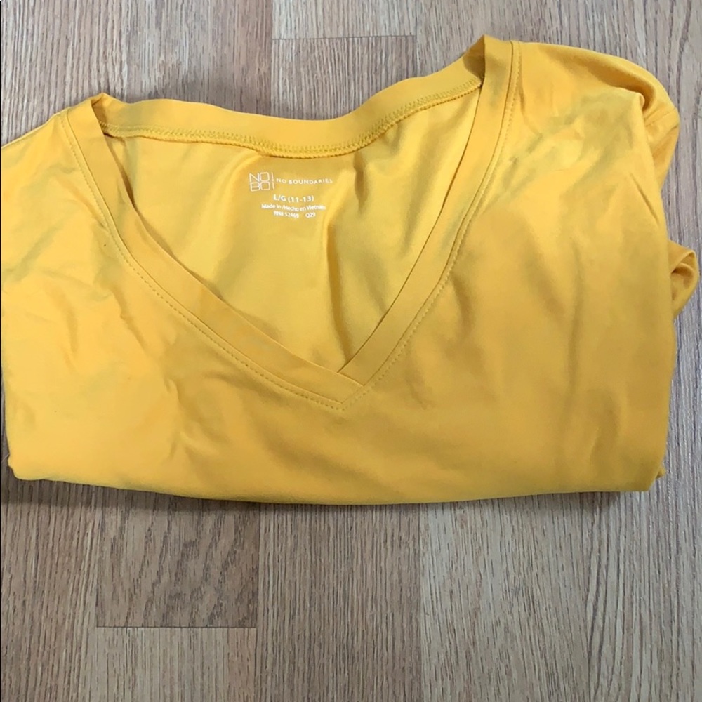 Long sleeve yellow shirt